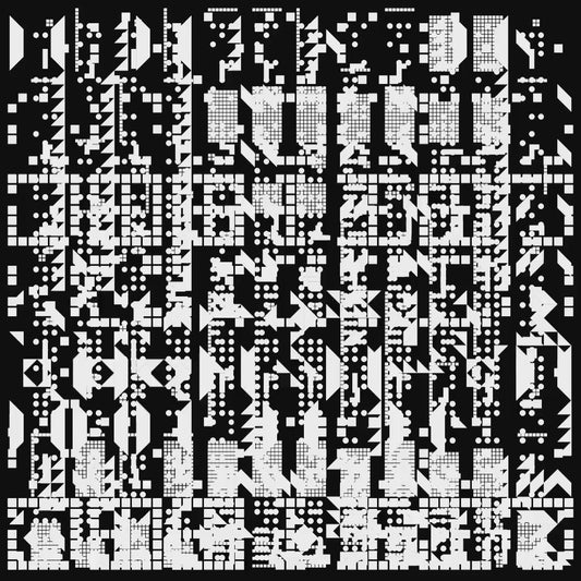 Iota asemic square pattern asset pack / 9 loops