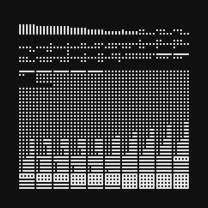 Alpha asemic square pattern asset pack / 11 loops