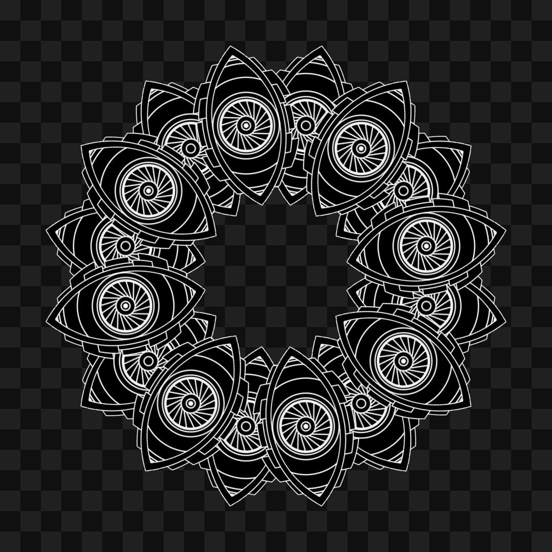 Optic donut wheel asset pack / 28 loops