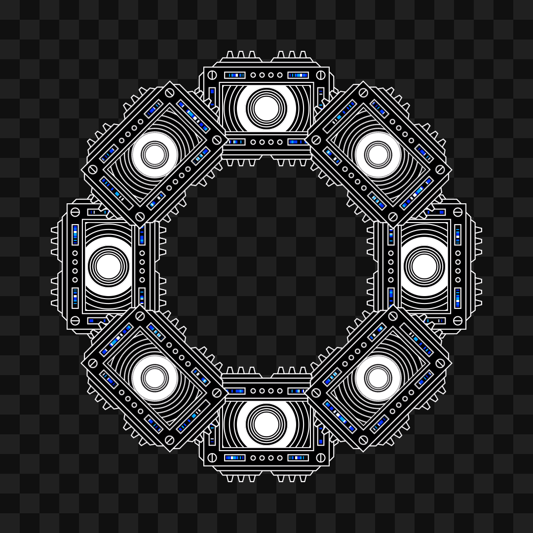 Optic donut wheel asset pack / 28 loops