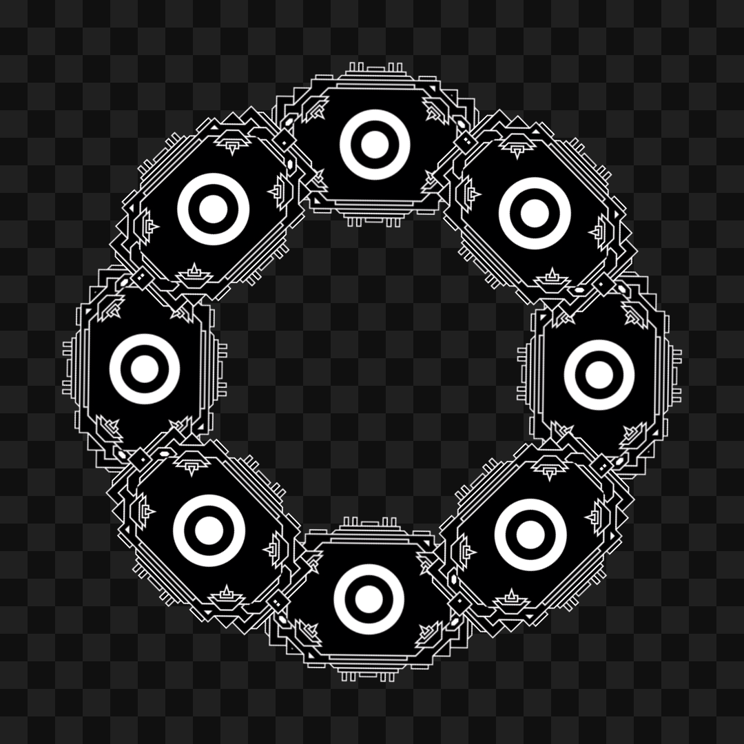 Optic donut wheel asset pack / 28 loops
