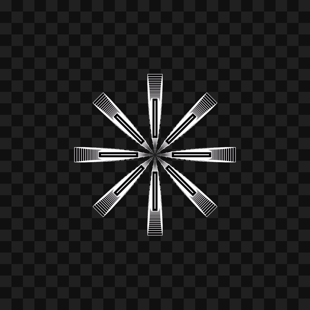 Octogon spinner wheel asset pack / 11 loops