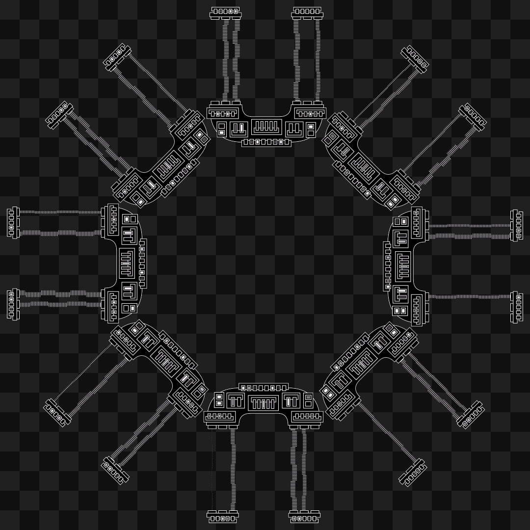 Octogon spinner wheel asset pack / 11 loops