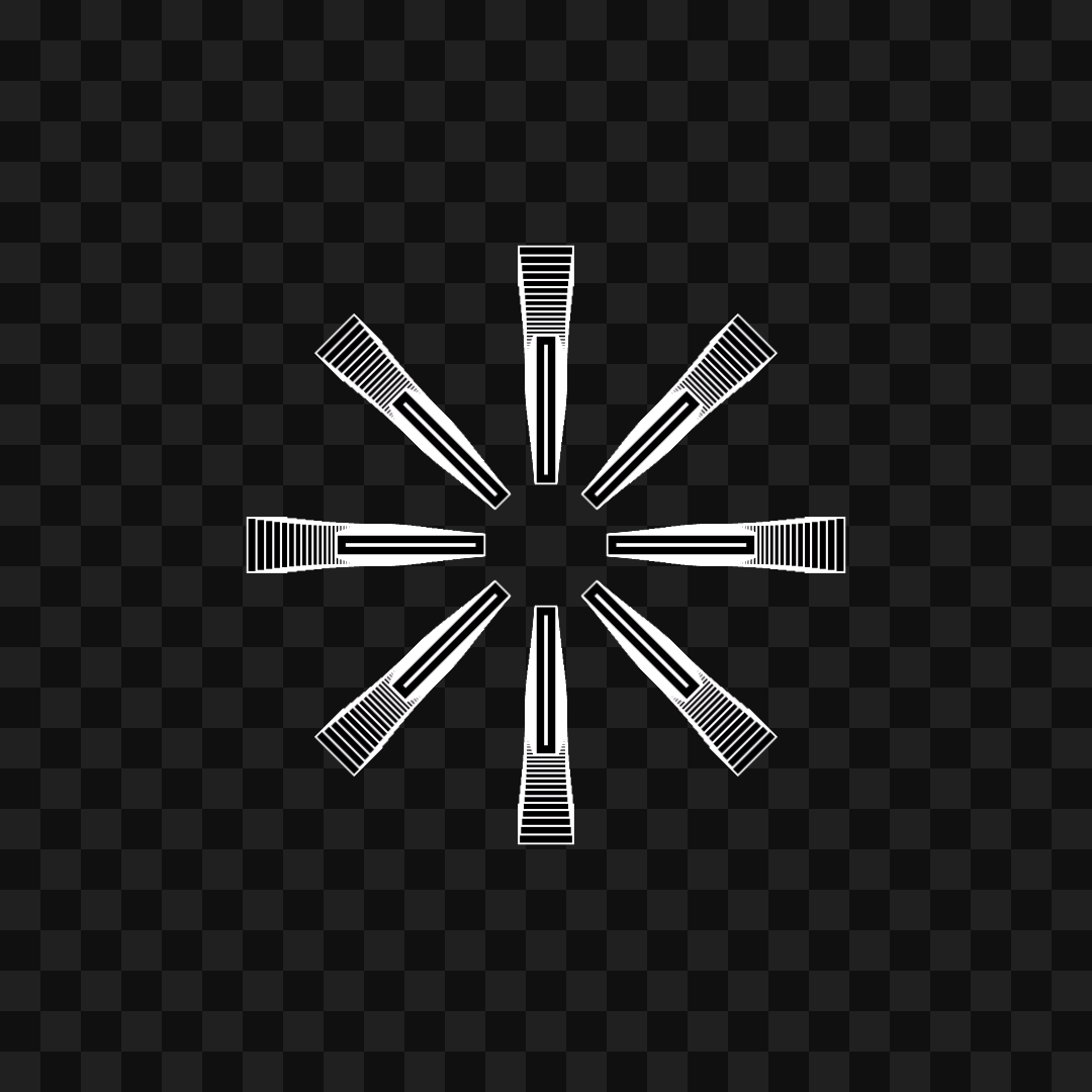 Octogon spinner wheel asset pack / 11 loops