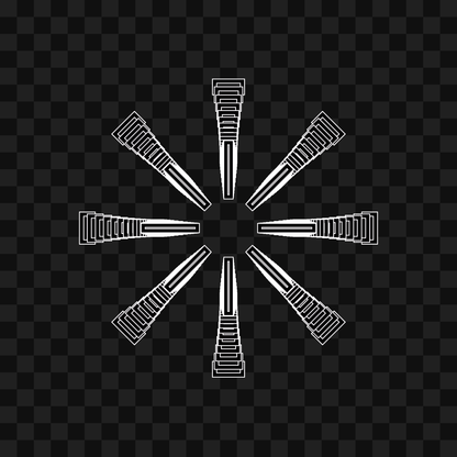 Octogon spinner wheel asset pack / 11 loops