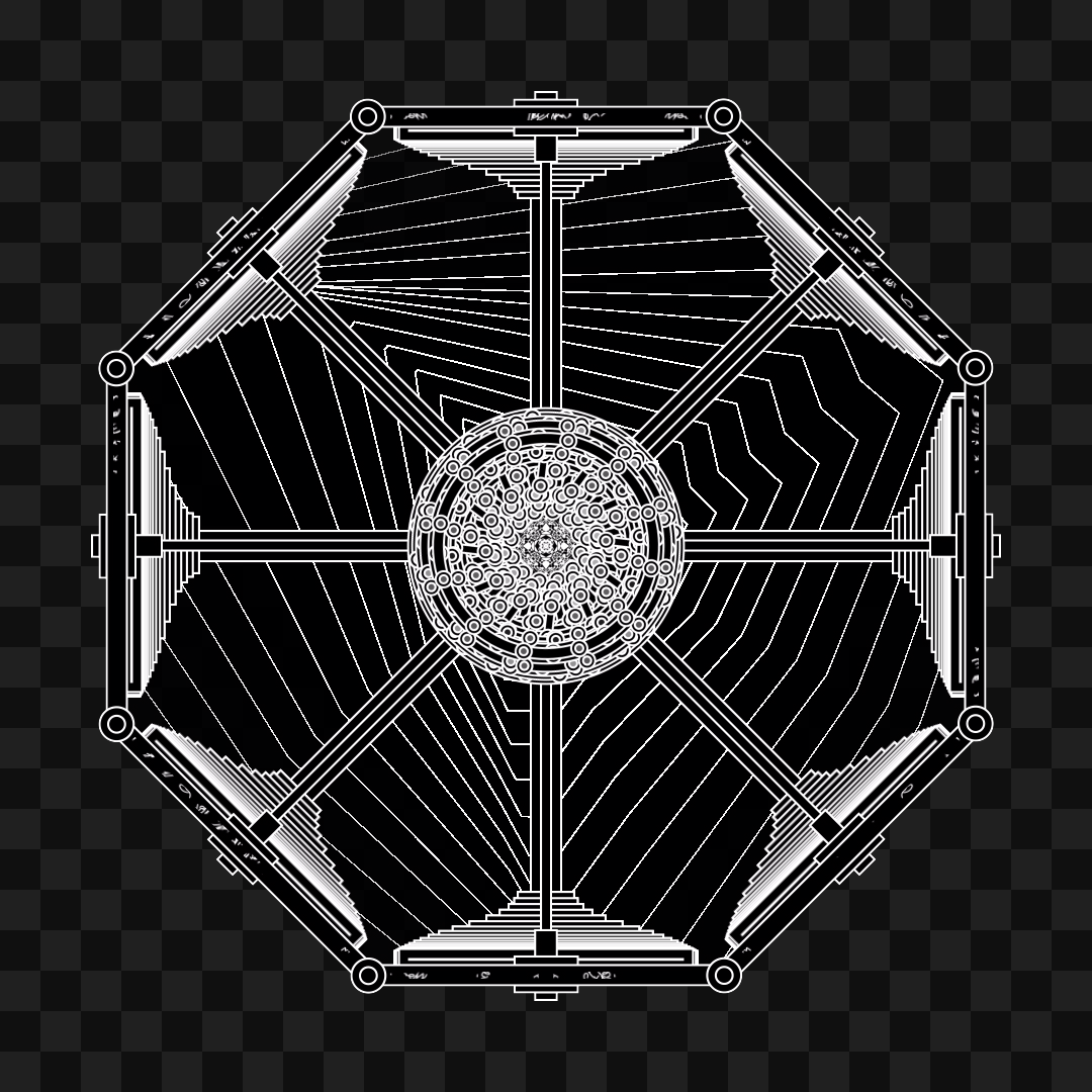 Octogon spinner wheel asset pack / 11 loops