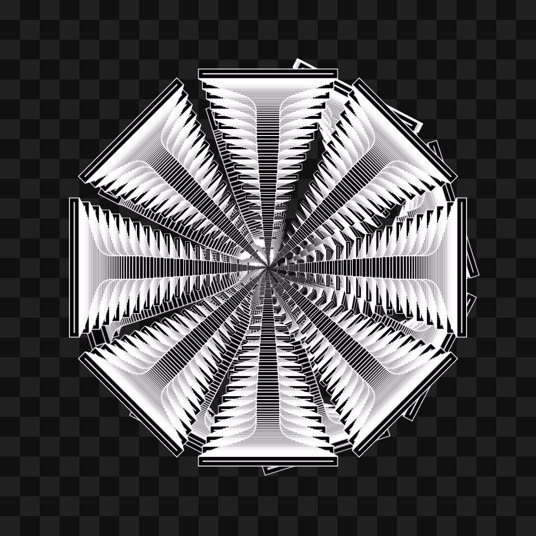 Octogon spinner wheel asset pack / 11 loops