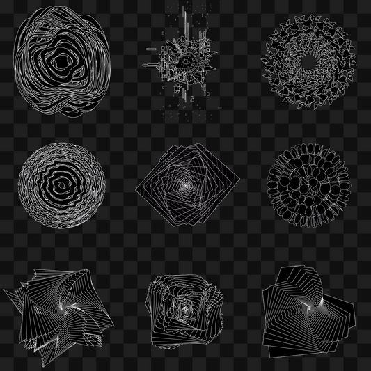 Organic spinner wheel asset pack / 19 loops