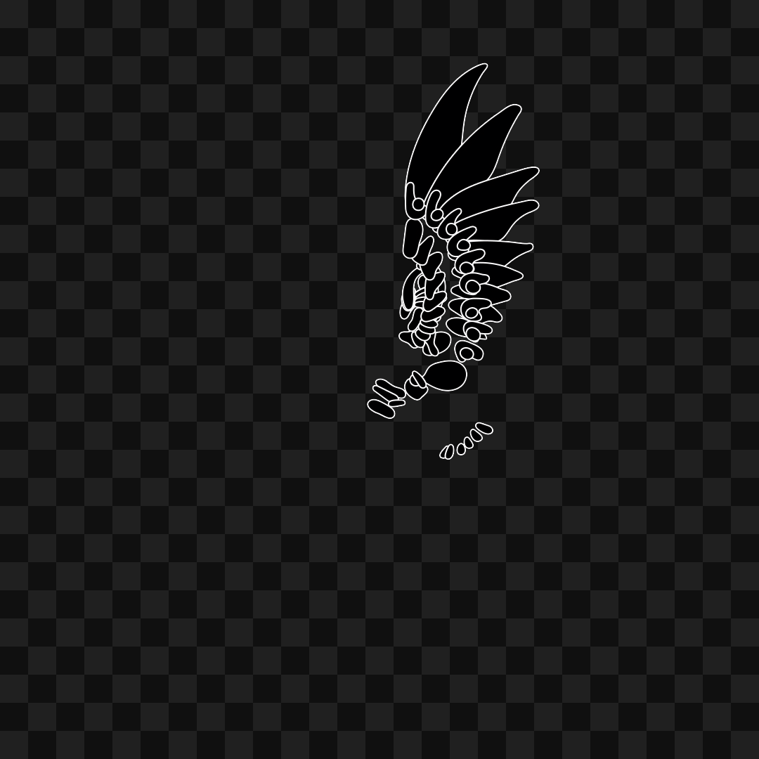Aqua flap wing asset pack / 10 loops
