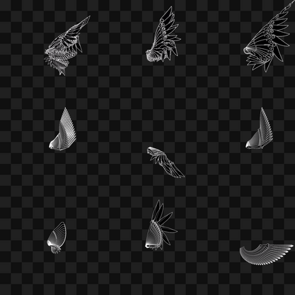 Blade flap wing asset pack / 22 loops
