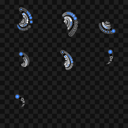 Bluedot flap wing asset pack / 7 loops