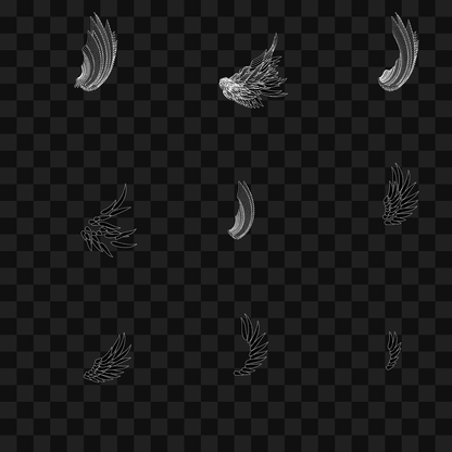 Bold flap wing asset pack / 10 loops