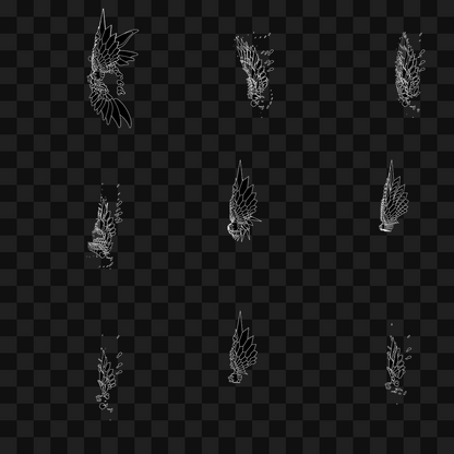 Craft flap wing asset pack / 11 loops