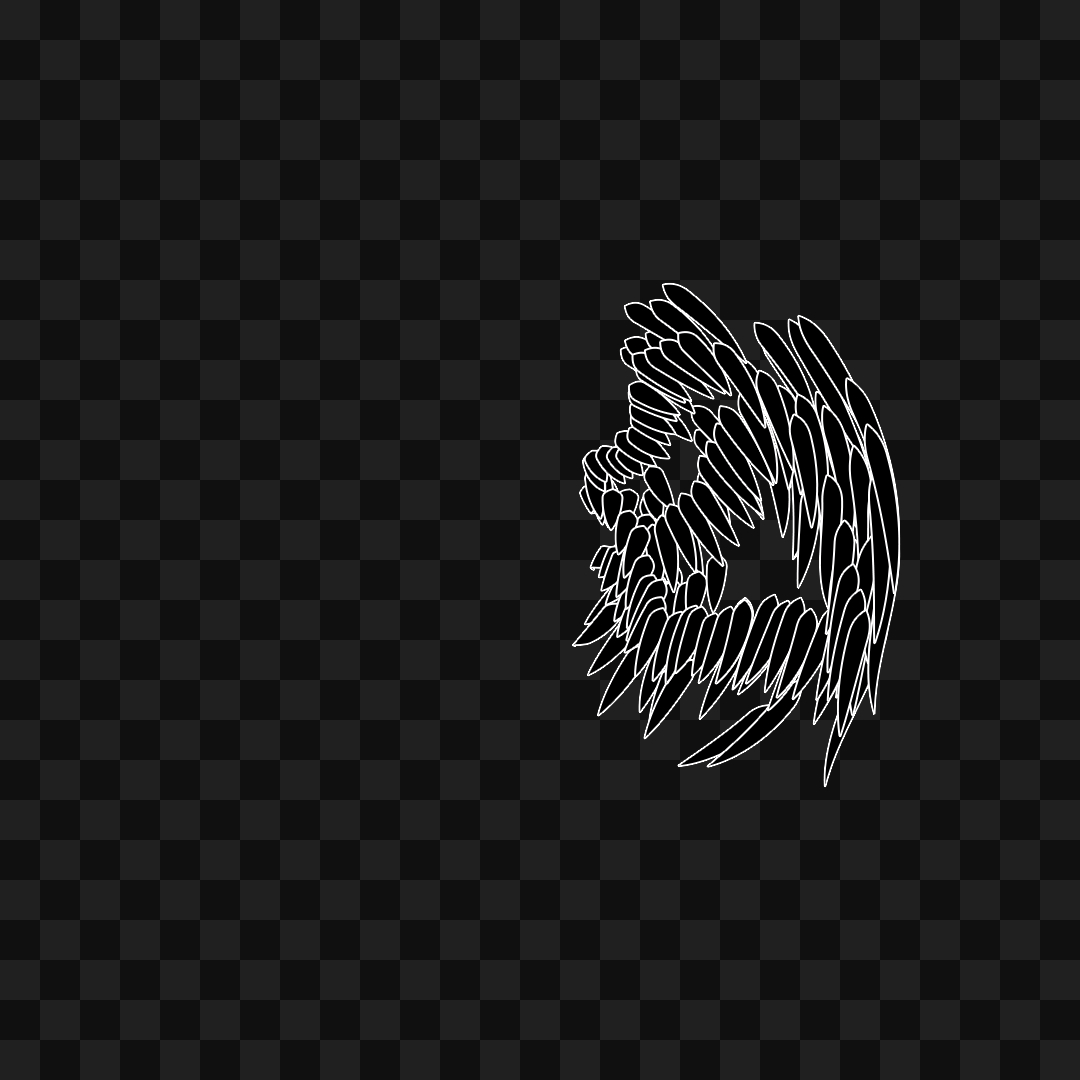 Feather flap wing asset pack / 8 loops