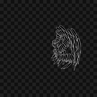Feather flap wing asset pack / 8 loops