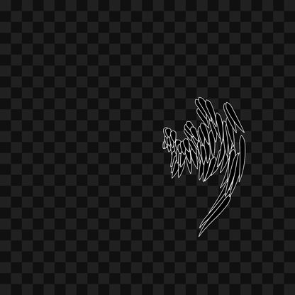 Feather flap wing asset pack / 8 loops
