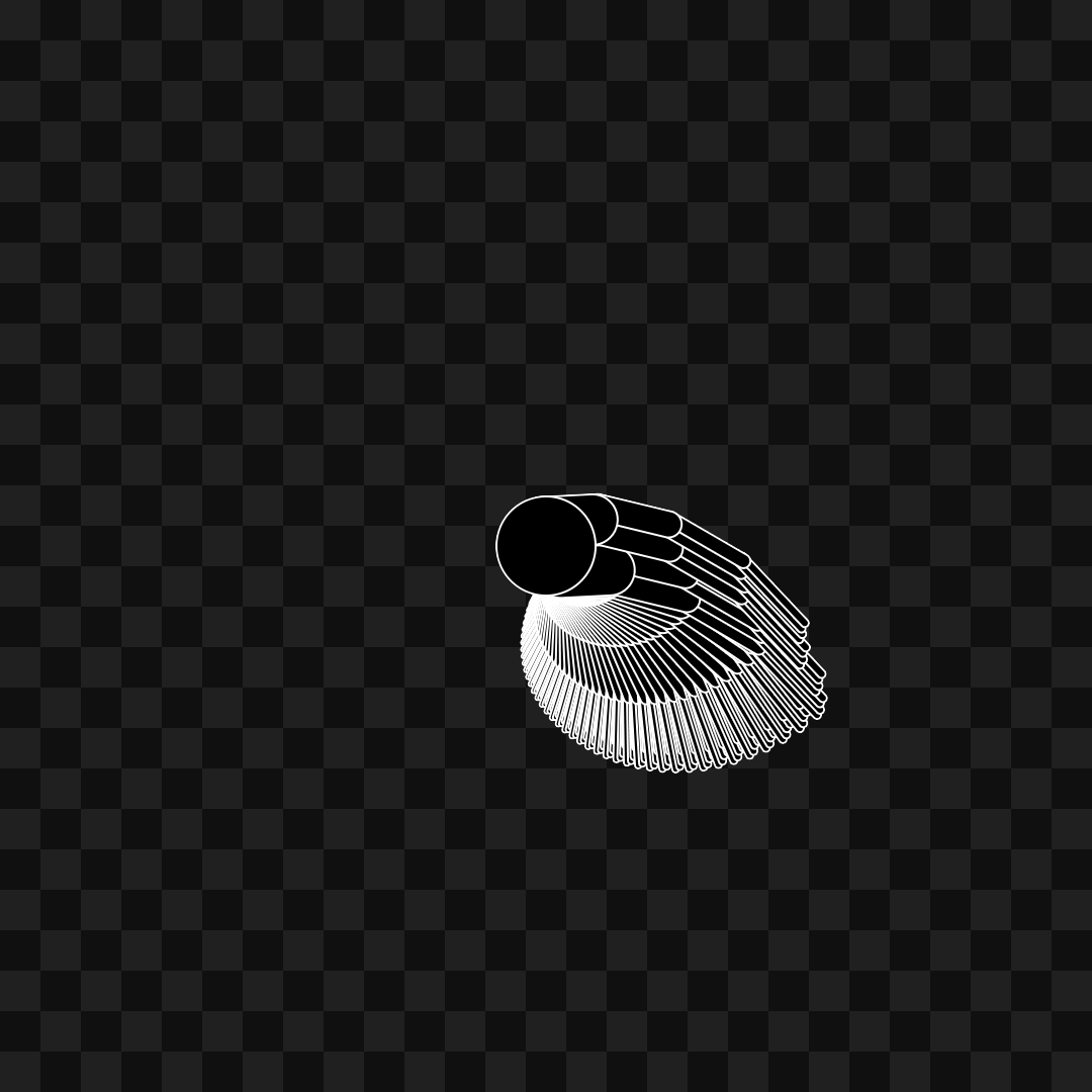 Round flap wing asset pack / 11 loops