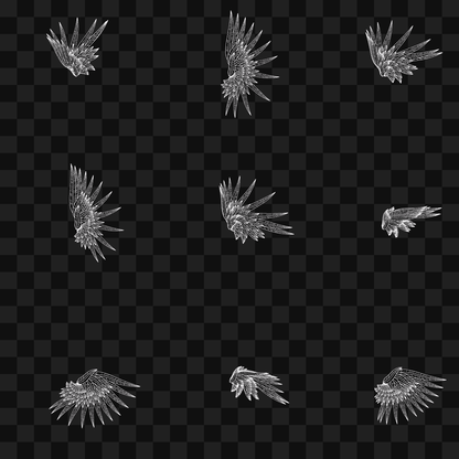 Softleaf flap wing asset pack / 12 loops