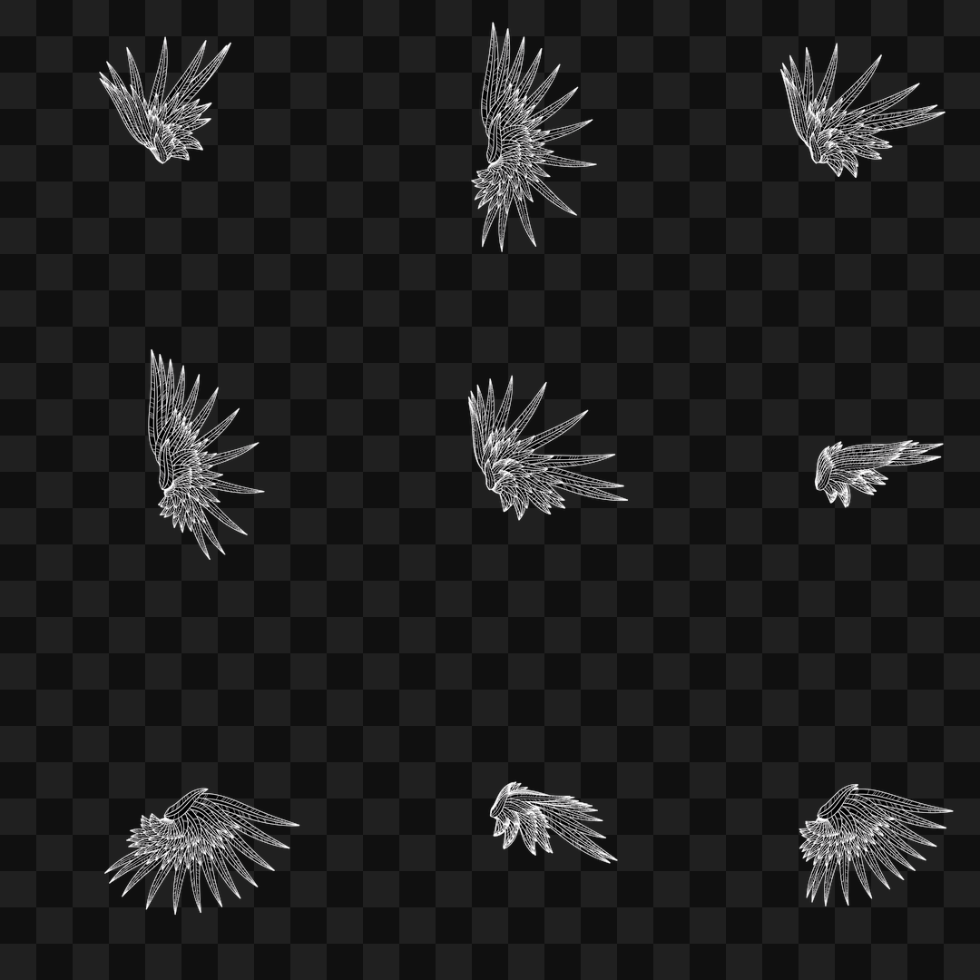 Softleaf flap wing asset pack / 12 loops