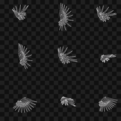 Softleaf flap wing asset pack / 12 loops