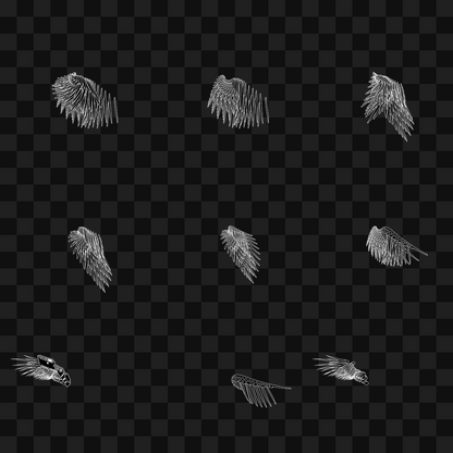 Static flap wing asset pack / 16 loops