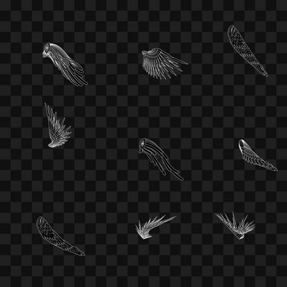 Swift flap wing asset pack / 9 loops
