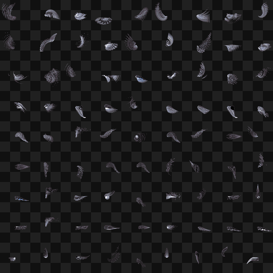 Frag wing asset bundle / 116 loops