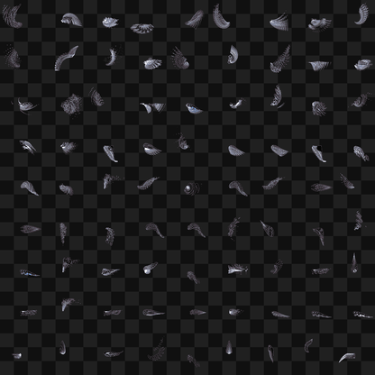 Frag wing asset bundle / 116 loops