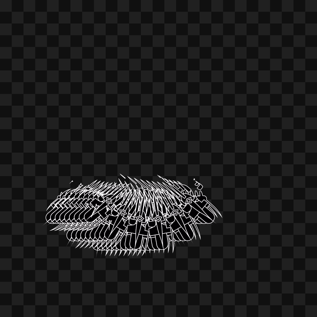 Organic frag wing asset pack / 19 loops
