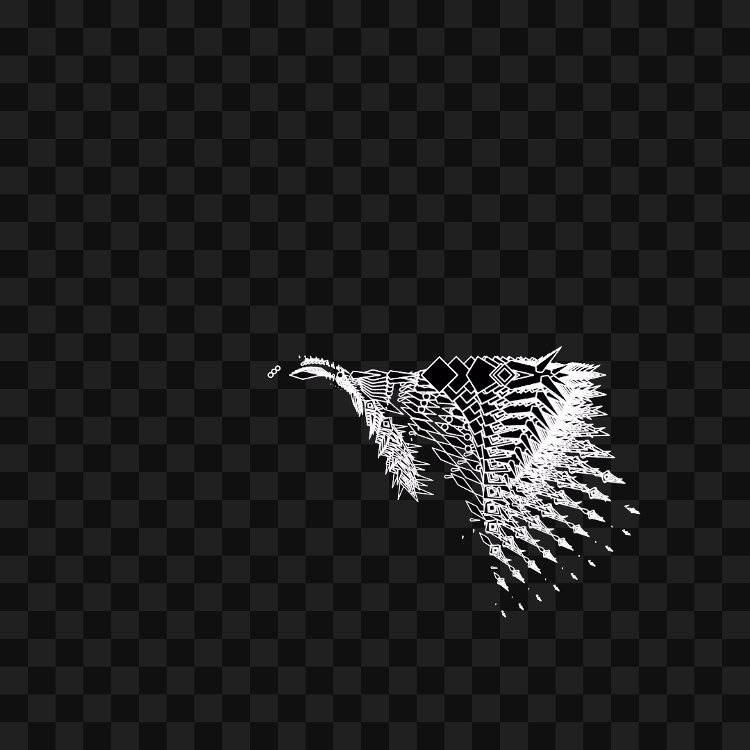 Organic frag wing asset pack / 19 loops