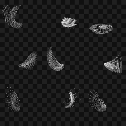 Organic frag wing asset pack / 19 loops