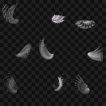 Organic frag wing asset pack / 19 loops