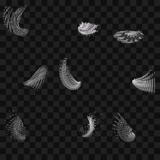 Organic frag wing asset pack / 19 loops