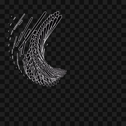 Organic frag wing asset pack / 19 loops