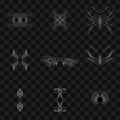 Alpha flap wingset asset pack / 12 loops