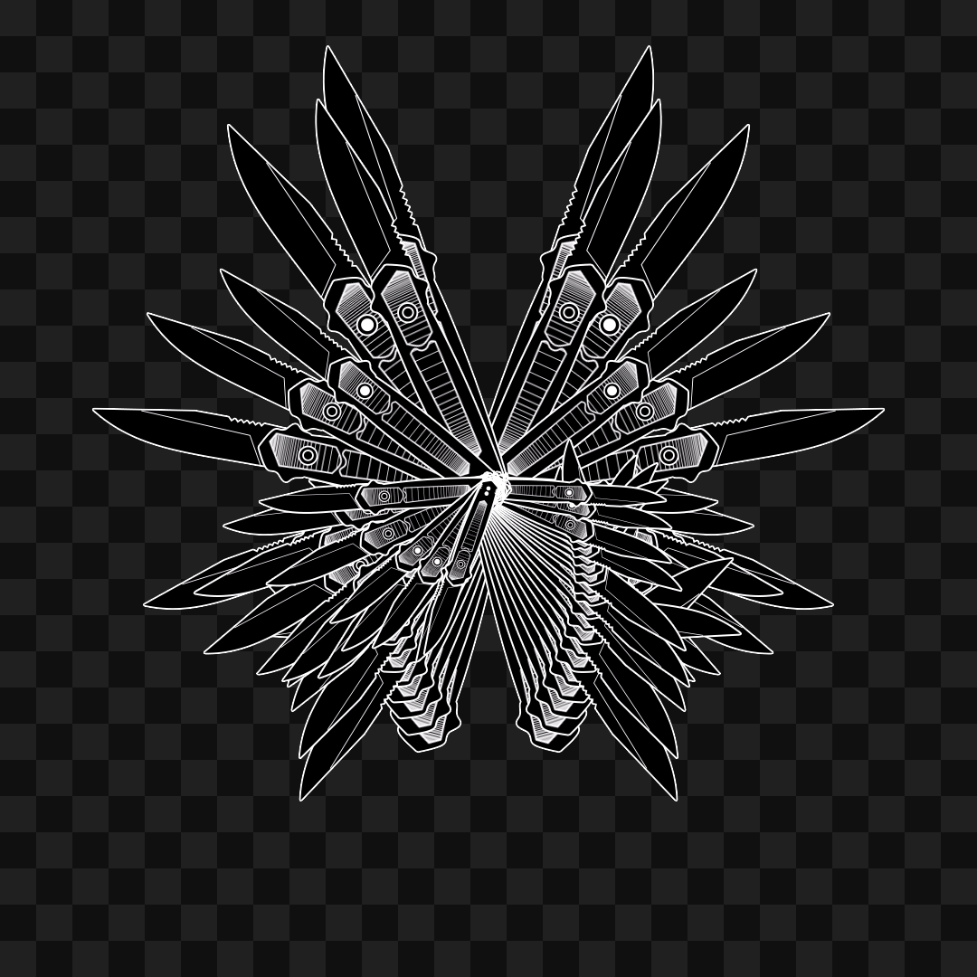 Blade flap wingset asset pack / 17 loops