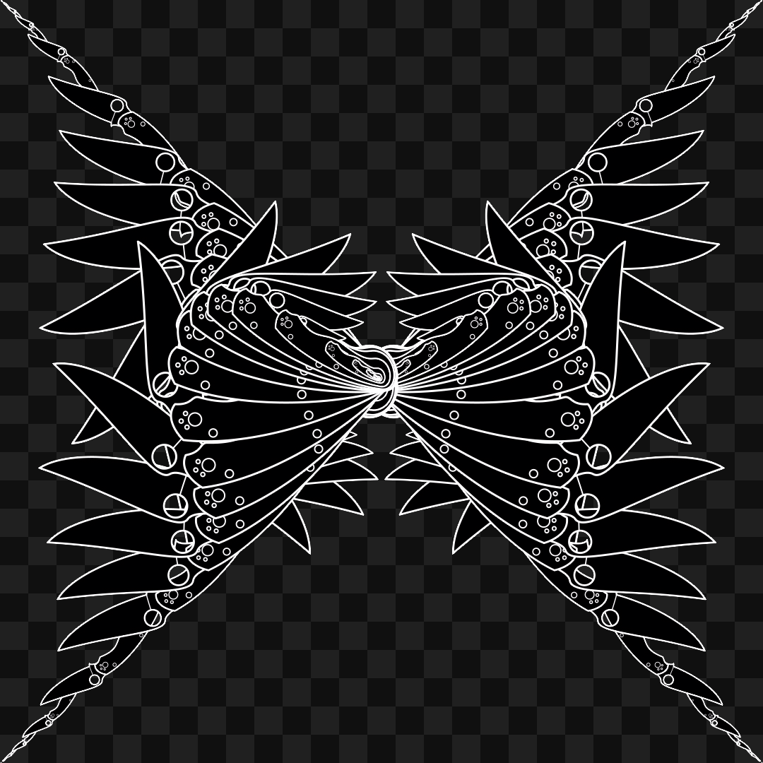 Blade flap wingset asset pack / 17 loops