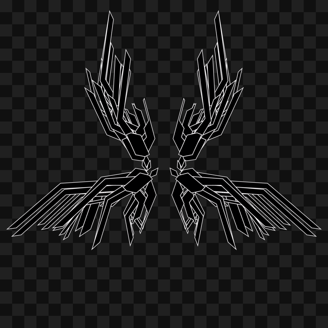 Delta flap wingset asset pack / 9 loops