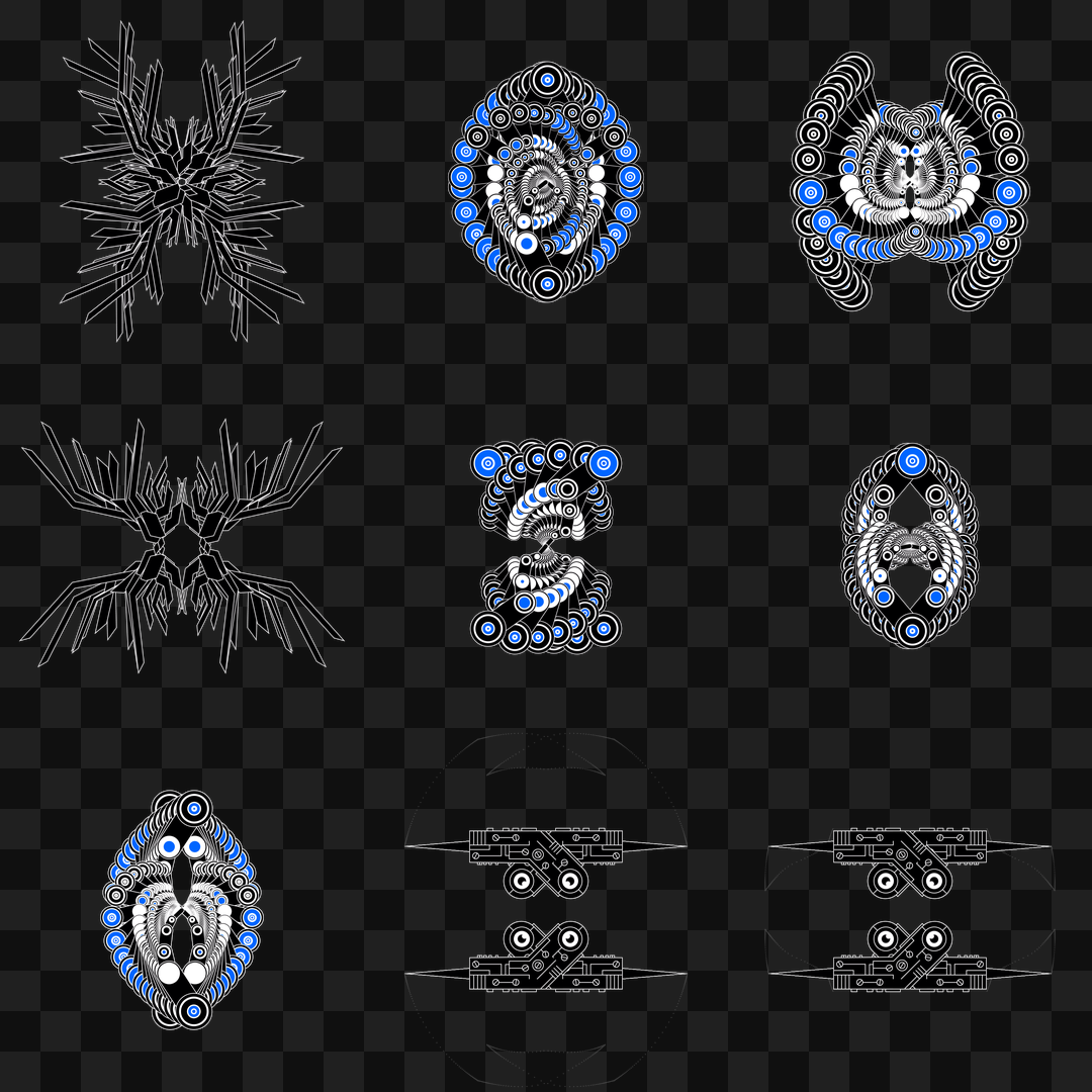 Delta flap wingset asset pack / 9 loops