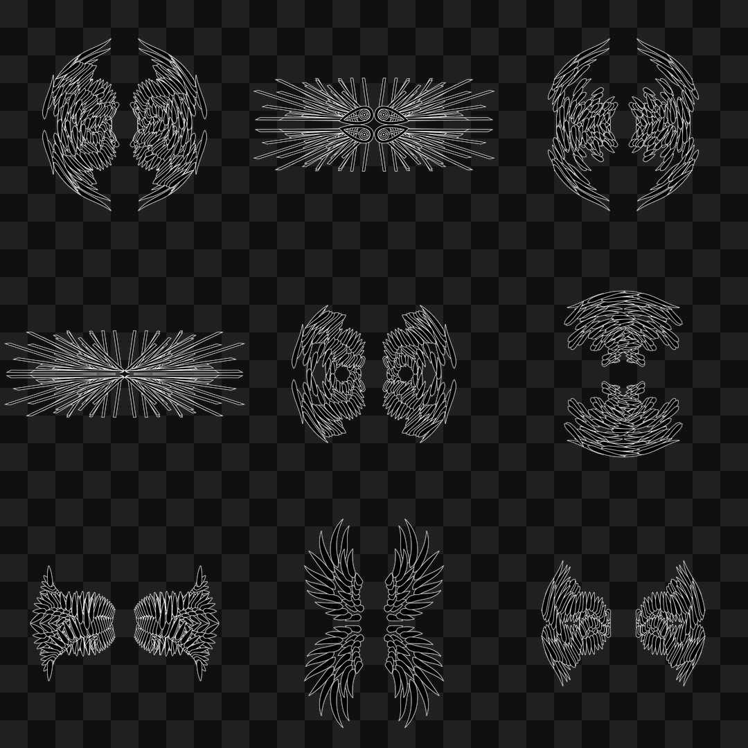 Eta flap wingset asset pack / 11 loops