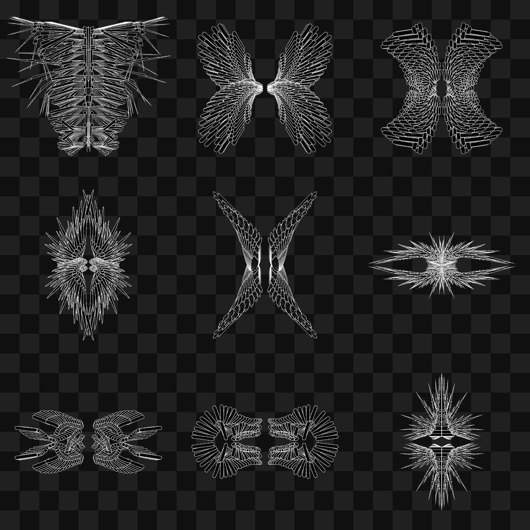 Kappa flap wingset asset pack / 12 loops