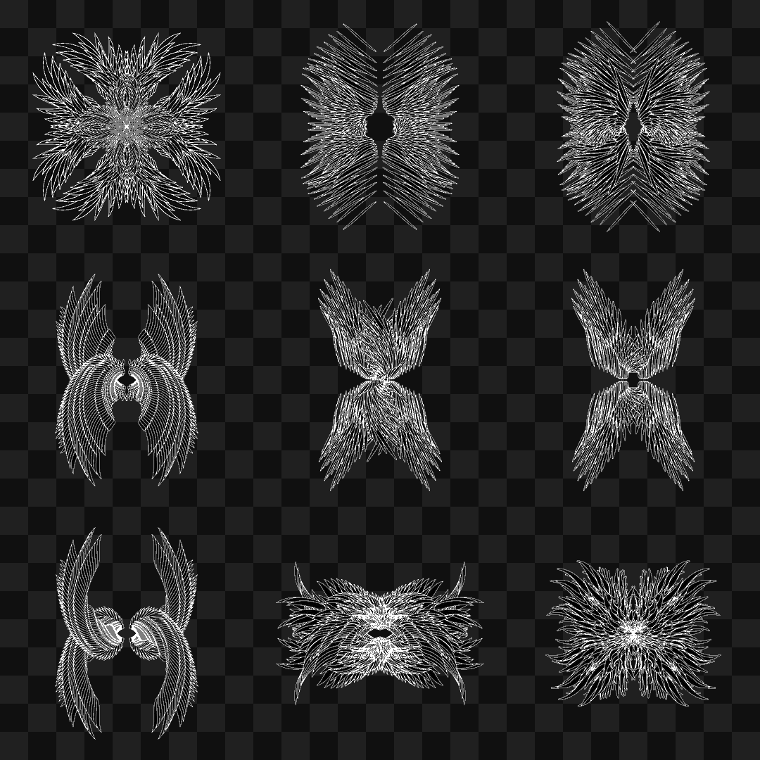 Zeta flap wingset asset pack / 11 loops