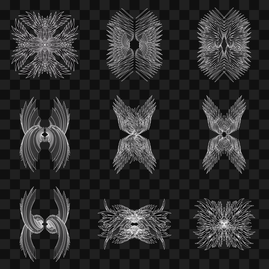 Zeta flap wingset asset pack / 11 loops