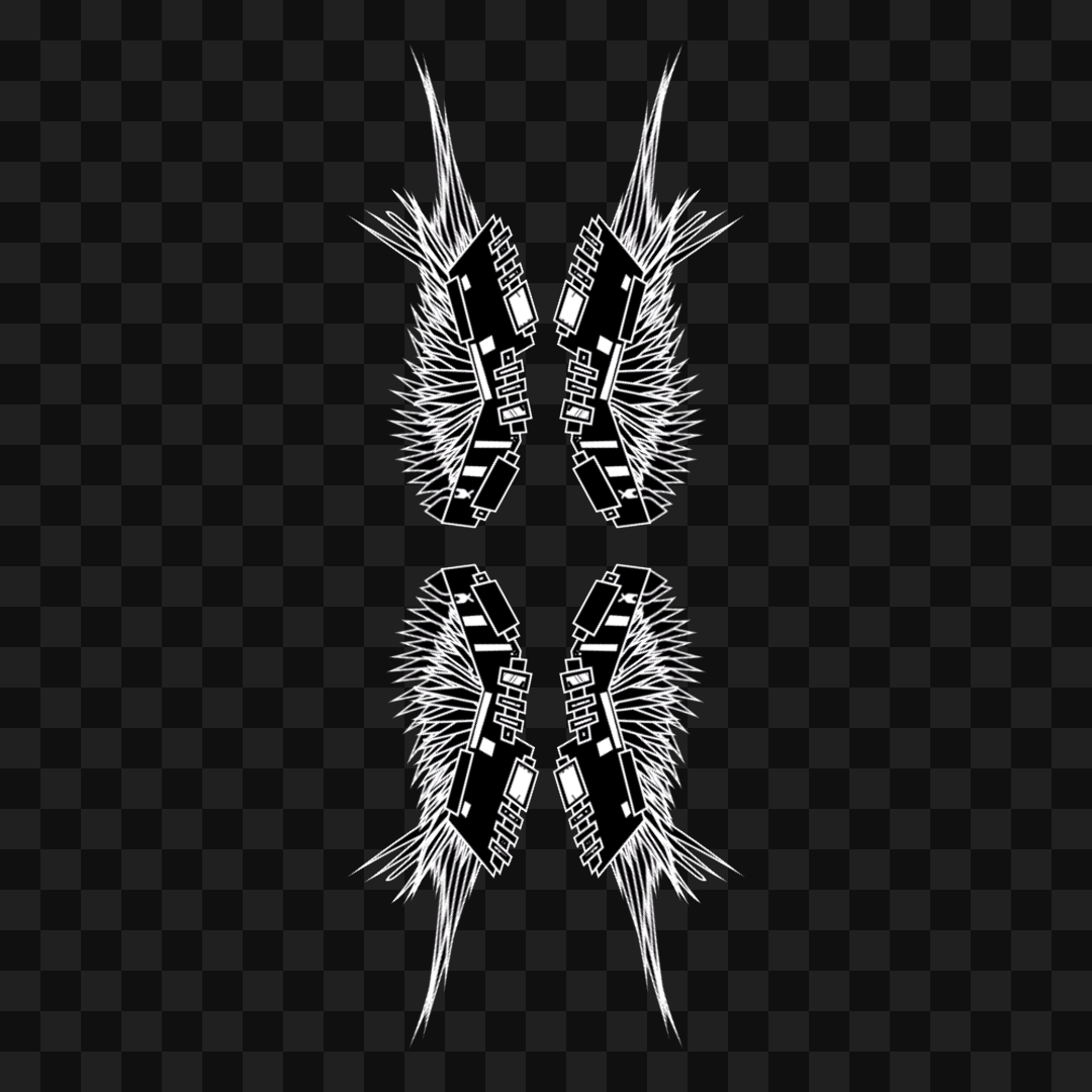 Zeta flap wingset asset pack / 11 loops