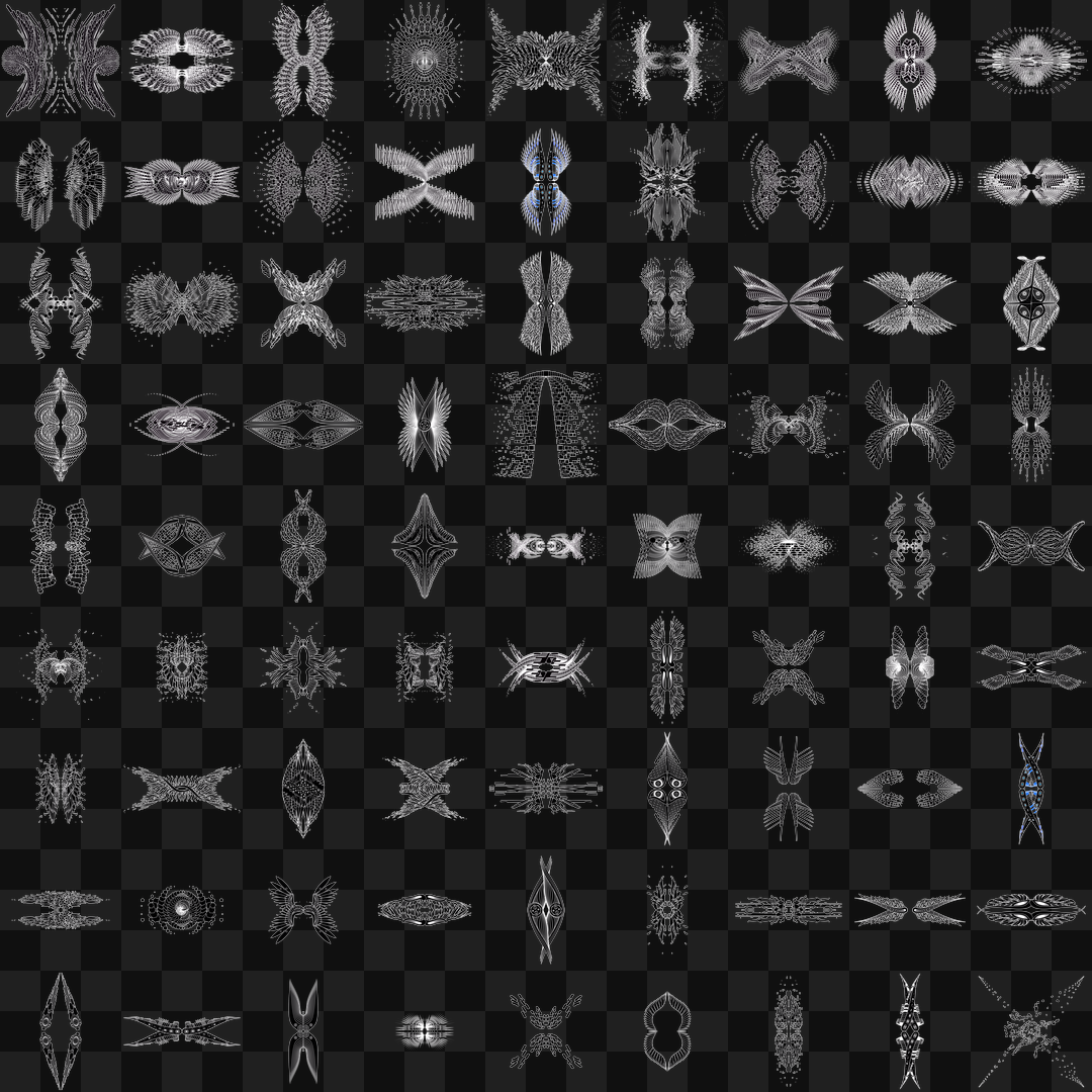 Frag quad wingset asset bundle / 113 loops