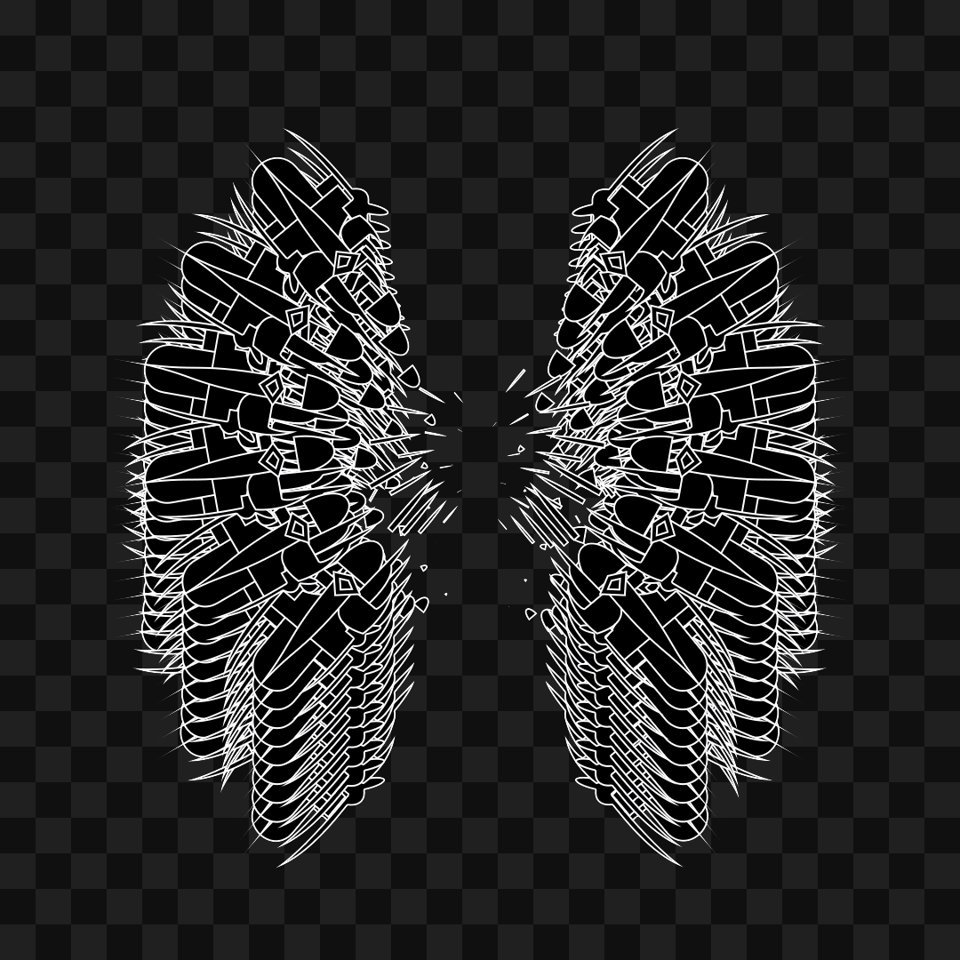 Beta frag quad wingset asset pack / 9 loops