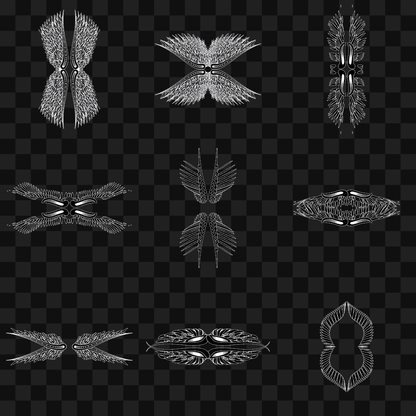 Delta frag quad wingset asset pack / 15 loops