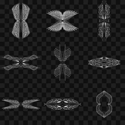 Delta frag quad wingset asset pack / 15 loops