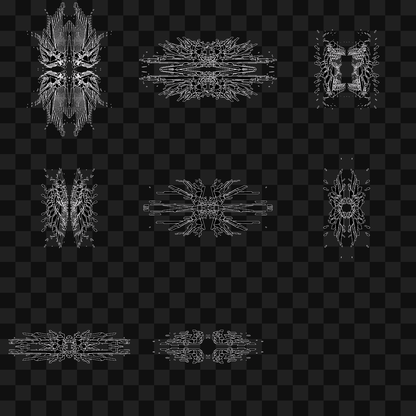 Gamma frag quad wingset asset pack / 8 loops