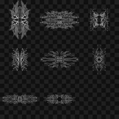 Gamma frag quad wingset asset pack / 8 loops
